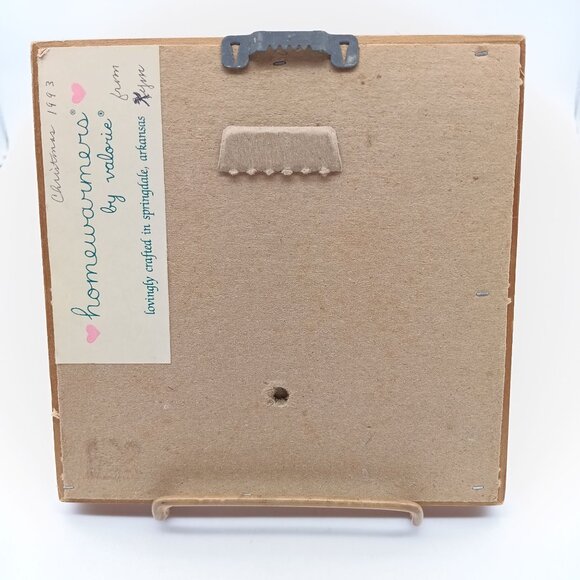 Vintage 1983 Grandma's Love Is Homemade Cross Stitch Framed Art by Valerie - Picture 2 of 2